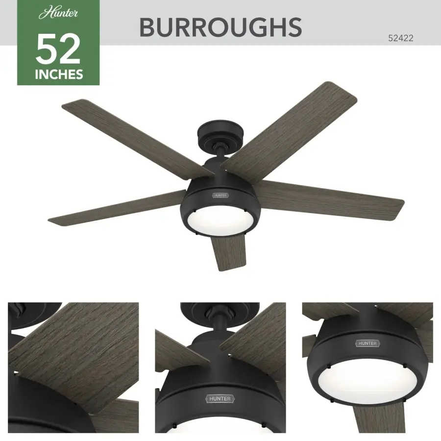 Burroughs 2 LED Lights 52inch - Image 4