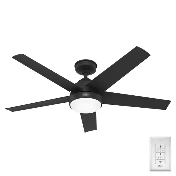 The Skyflow delivers exceptional cooling power with 3438 CFM airflow and corrosion-resistant WeatherMax construction. Perfect for outdoor spaces exposed to salt air and moisture, with integrated LED lighting and sleek contemporary styling.