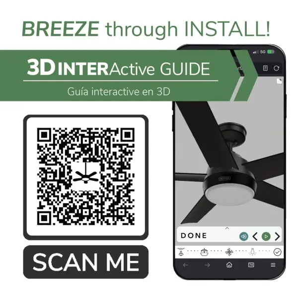 Skyflow Outdoor with LED Light 52 inch - Image 66