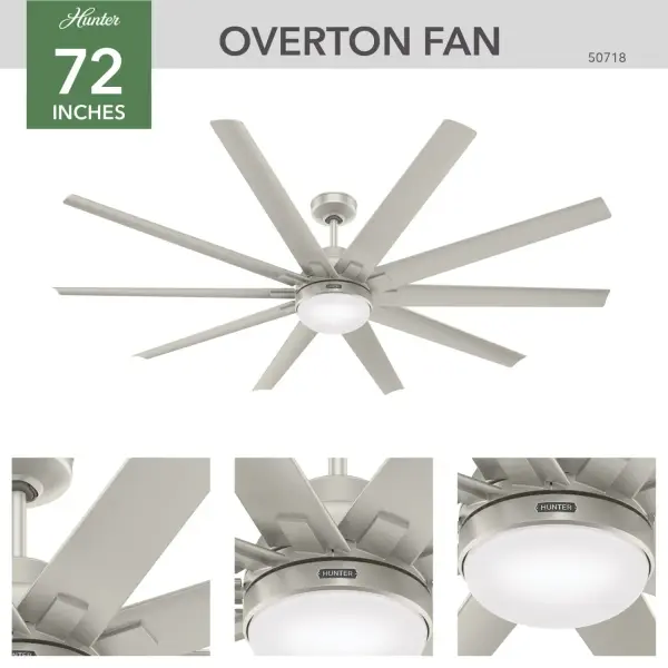 Overton Outdoor ENERGY STAR with LED Light 72 inch - Image 4