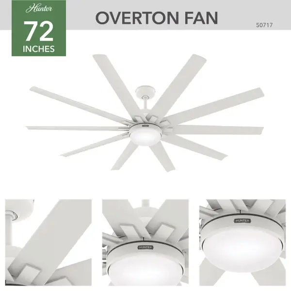 Overton Outdoor ENERGY STAR with LED Light 72 inch - Image 5