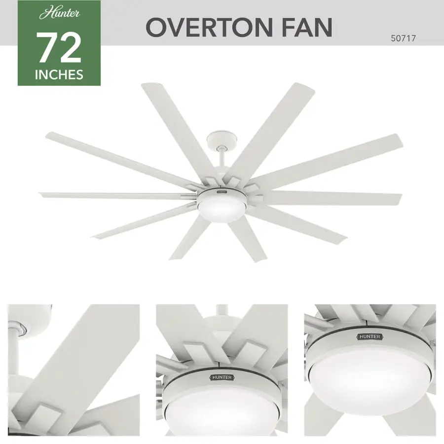 Overton Outdoor ENERGY STAR with LED Light 72 inch - Image 5