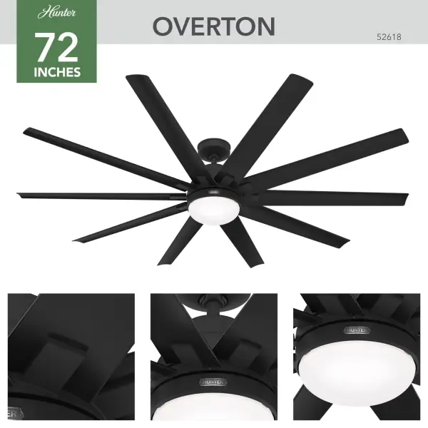 Overton Outdoor ENERGY STAR with LED Light 72 inch - Image 6