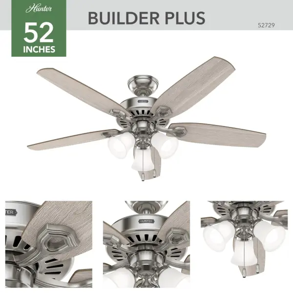 Builder ENERGY STAR DC with Light 52 inch - Image 5