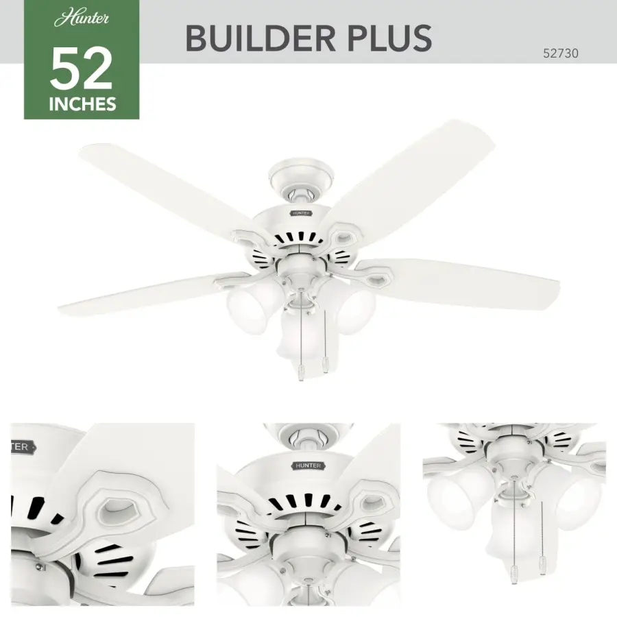 Builder ENERGY STAR DC with Light 52 inch - Image 6