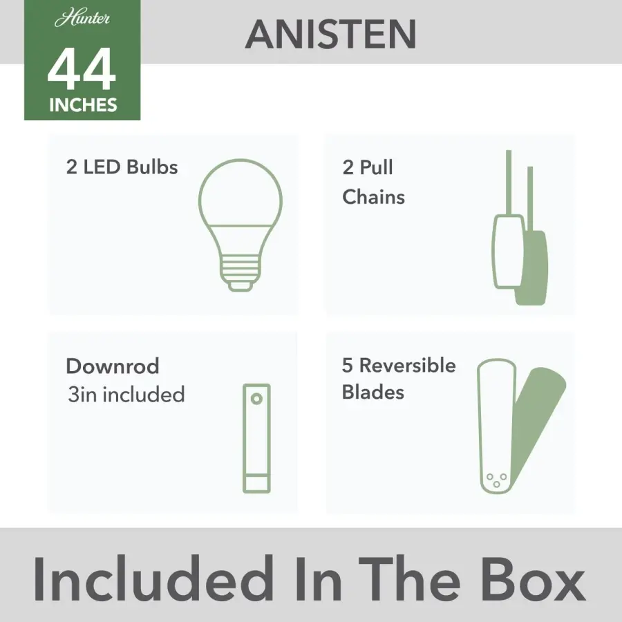Anisten ENERGY STAR with LED Light 44 inch - Image 18