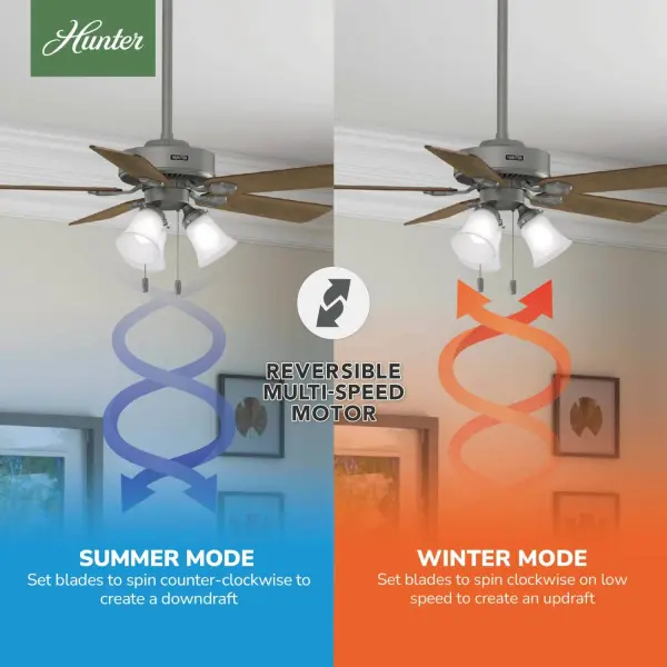 Swanson 44" Ceiling Fan in Matte Silver - Image 22