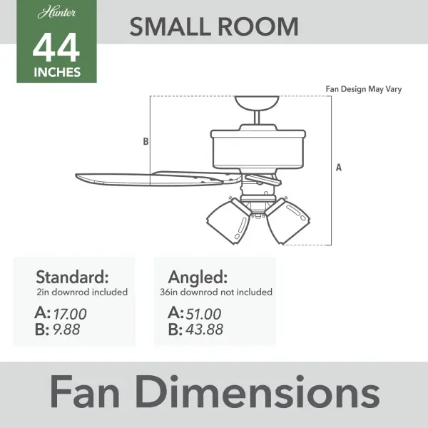 Swanson 44" Ceiling Fan in Matte Silver - Image 25