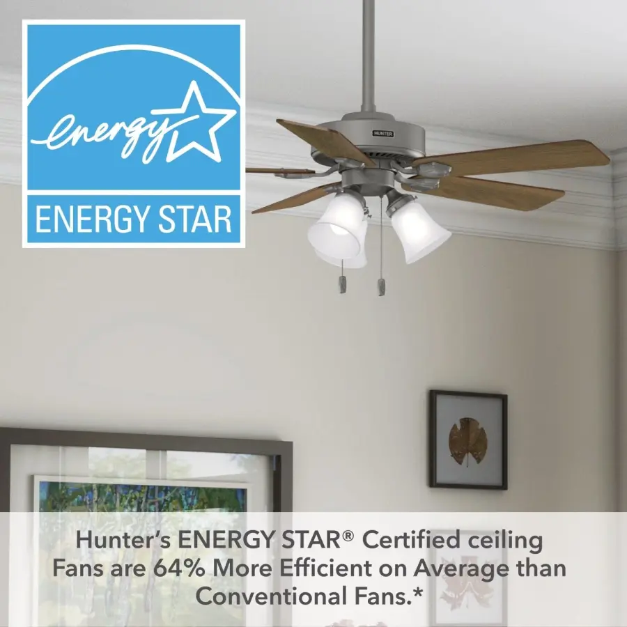 Swanson 44" Ceiling Fan in Matte Silver - Image 52