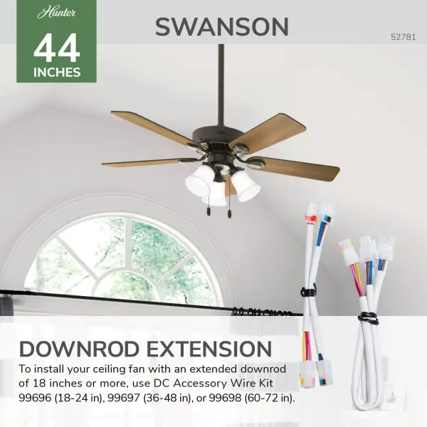 Swanson 44" Ceiling Fan in Matte Silver - Image 53