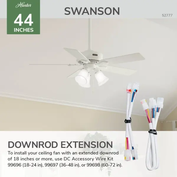 Swanson 44" Ceiling Fan in Matte Silver - Image 54