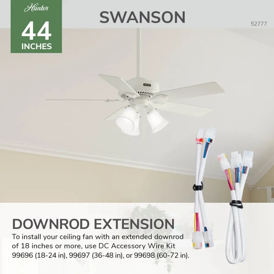 Swanson 44" Ceiling Fan in Matte Silver - Image 54