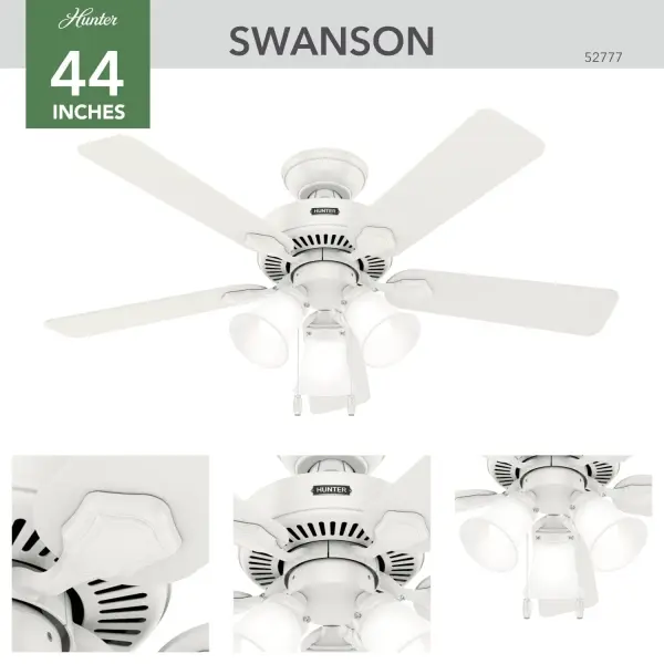 Swanson 44" Ceiling Fan in Matte Silver - Image 8