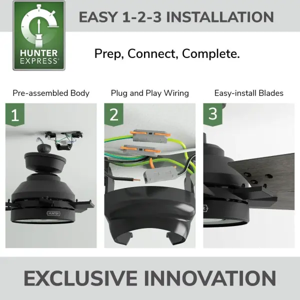 Georgetown Indoor HunterExpress with LED Light 52 inch with remote - Image 4