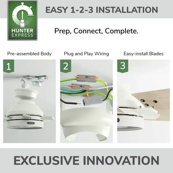 Georgetown Indoor HunterExpress with LED Light 52 inch with remote - Image 6