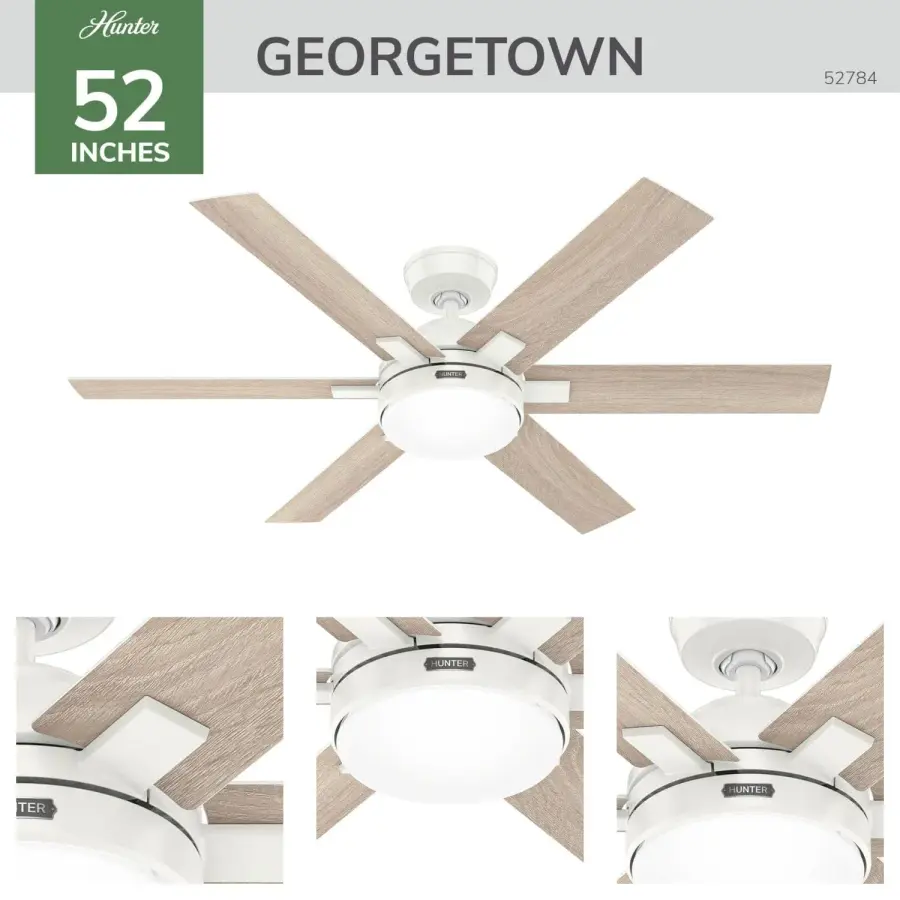 Georgetown Indoor HunterExpress with LED Light 52 inch with remote - Image 9