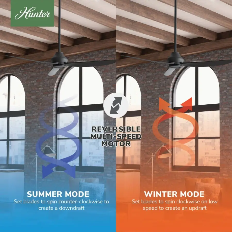 Mazzini 60" Outdoor Ceiling Fan in Matte Black - Image 12