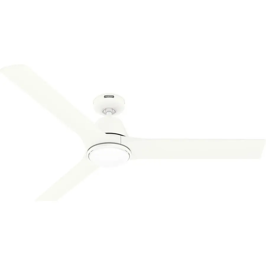 Aeronaut 60" Ceiling Fan with LED Light in Matte White