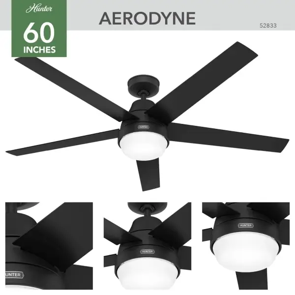 Aerodyne Indoor Smart Fan ENERGY STAR with LED Light 60 inch with Remote - Image 4