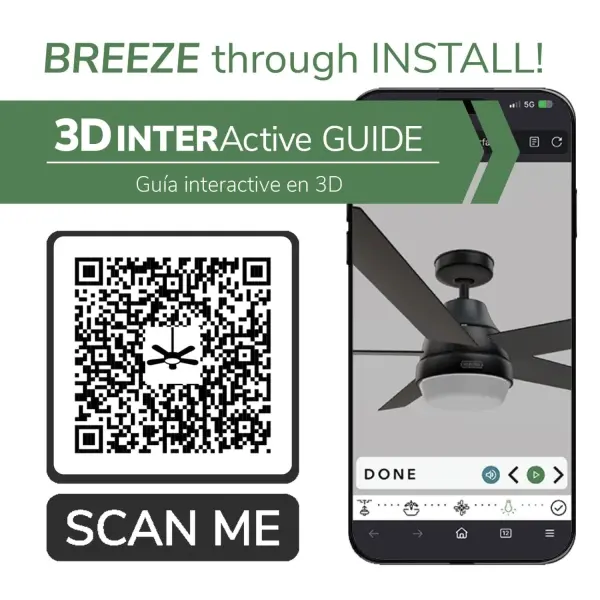 Aerodyne Indoor Smart Fan ENERGY STAR with LED Light 60 inch with Remote - Image 33