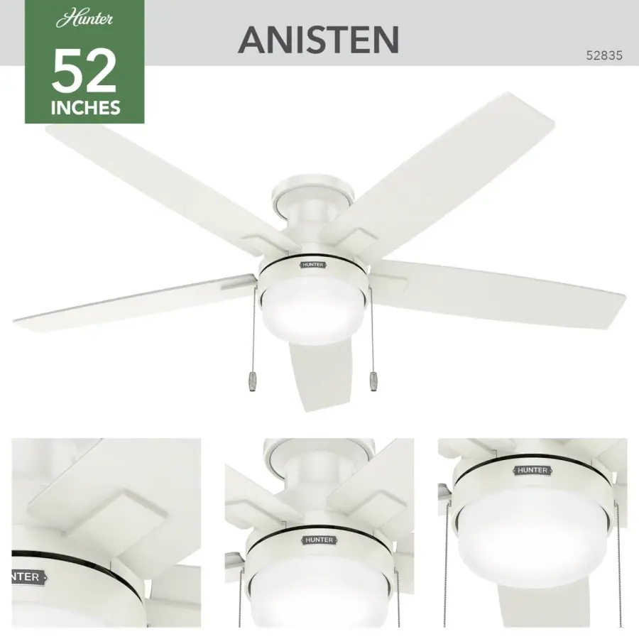 Anisten Low Profile with LED Light 52 inch - Image 5
