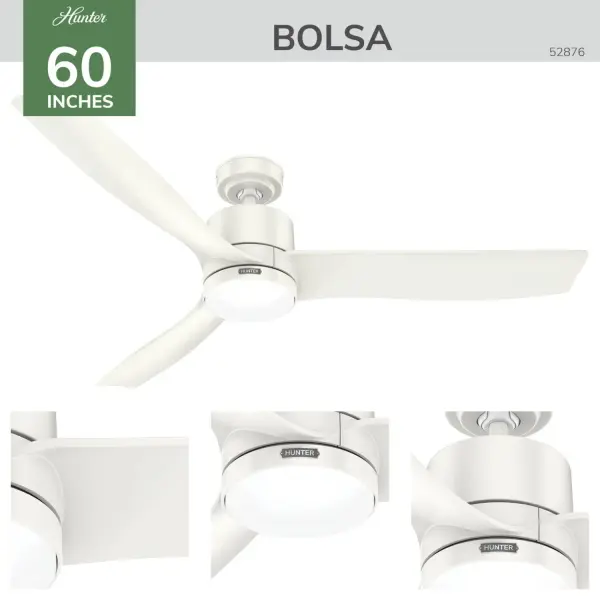 Bolsa 60" Ceiling Fan with LED Light - Image 3