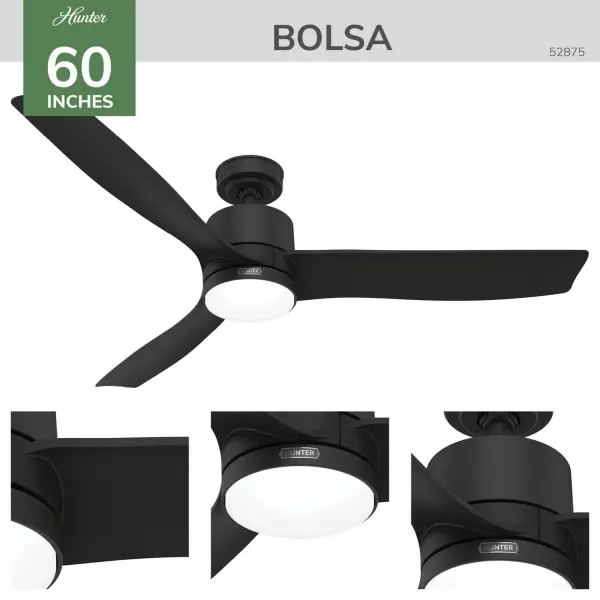 Bolsa 60" Ceiling Fan with LED Light - Image 4