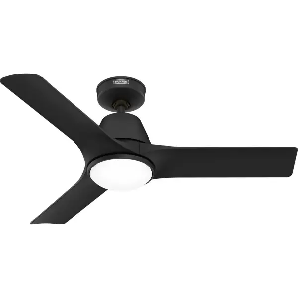 The Aeronaut 44" combines sleek modern design with cutting-edge technology. Its DC motor delivers whisper-quiet operation at 263 CFM/W efficiency—64% better than traditional fans. Smart home integration and damp rating make it versatile for indoor and covered outdoor use.