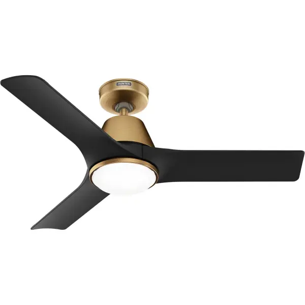 The Aeronaut 44" combines sleek contemporary design with cutting-edge smart home integration. Its DC motor delivers whisper-quiet operation with 64% better efficiency than traditional fans, while integrated LED lighting and Wi-Fi connectivity make it ideal for modern, tech-forward spaces.