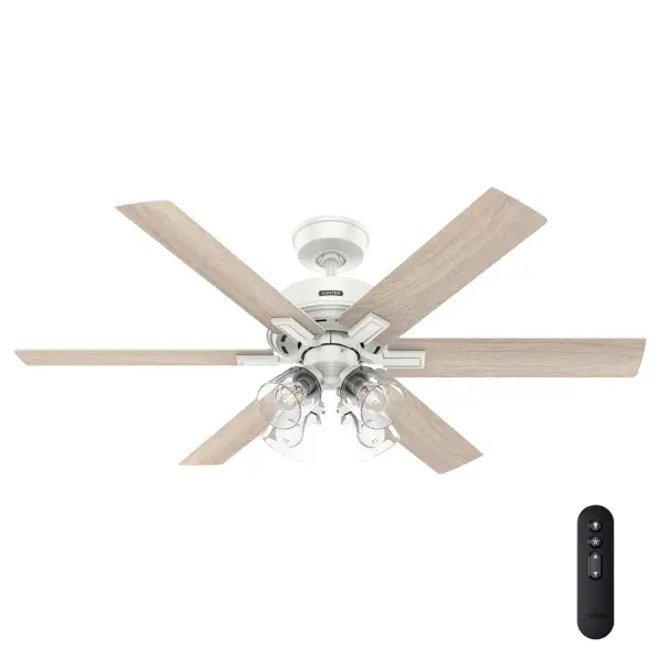Climb the hill of ultimate comfort with the Fonthill ENERGY STAR® Ceiling Fan, perfect for any room with its casual design. Featuring a reversible, 6-speed DC motor, it ensures efficient, quiet operation. Control speed and lighting with ease using the included handheld remote. TrueLight™ technology ensures a bright balance of clear and welcoming light in every room. The Fonthill fan is 64% more efficient than conventional fans, saving on cooling costs. Ideal for bedrooms and living rooms this energy-efficient fan enhances style and comfort. Plus, HunterExpress® fans offer easy 1-2-3 installation with a pre-assembled body, plug &amp; play wiring, and easy-install blades. HunterExpress® fans are made for easy 1-2-3 installation. Hunter's ENERGY STAR® certified ceiling fans are 64% more energy efficient* TrueLight™ technology ensures a bright balance of clear and welcoming light, any time, in every room. Built with our SureSpeed® Guarantee to deliver faster airflow you can feel. EASY TO INSTALL: HunterExpress® fans are created for easy 1-2-3- installation that comes with a pre-assembled body, plug &amp; play wiring, and easy-install blades. ENERGY EFFICIENT: Hunter's ENERGY STAR® certified ceiling fans are 64% more efficient on average than conventional fans* while helping you save you money on cooling costs. CLEARLY BRIGHTER: TrueLight™ products are designed for modern bulbs that provide illumination and efficiency so you get the perfect brightness, every time. AIRFLOW YOU FEEL: Built with our SureSpeed® Guarantee, this fan delivers high airflow velocity while maintaining quiet, wobble-free performance. EASY REMOTE FUNCTION: Use the control to adjust the fan speed, dim the light, and reverse the motor seasonally. LARGE ROOM FAN: Ideal size for spaces like living rooms and bedrooms. DOWNROD EXTENSION: For an extension downrod longer than 18 inches, use our DC Accessory Wire Kits—choose from 99696 (18-24 inches), 99697 (36-48 inches), or 99698 (60-72 inches) based on your required length. 140 YEARS OF QUALITY: Cutting-edge technology, American engineered, and ETL/UL tested for the highest safety standards — All backed by a limited lifetime motor warranty for peace of mind. COMPATIBLE ACCESSORIES: Works with Hunter and Casablanca fans, except for Hunter Original models and those featuring a DC motor with pull chain. WARRANTY: Limited Lifetime Motor Warranty backed by the only company with over 140 years in the fan business *Based on testing conducted January 2023 comparing the average high-speed airflow velocity of Hunter SureSpeed ceiling fans and the best-selling online models for leading competitors. - alternate view