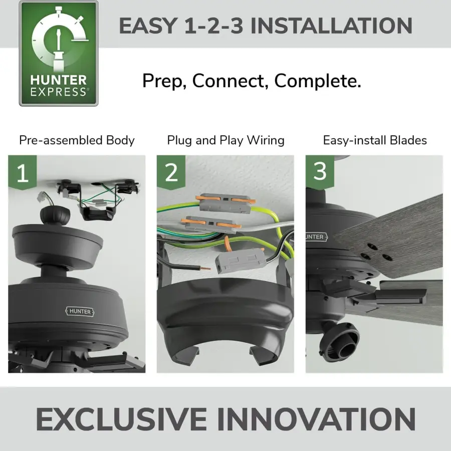 Fonthill Indoor HunterExpress with LED Light 52 inch with remote - Image 6