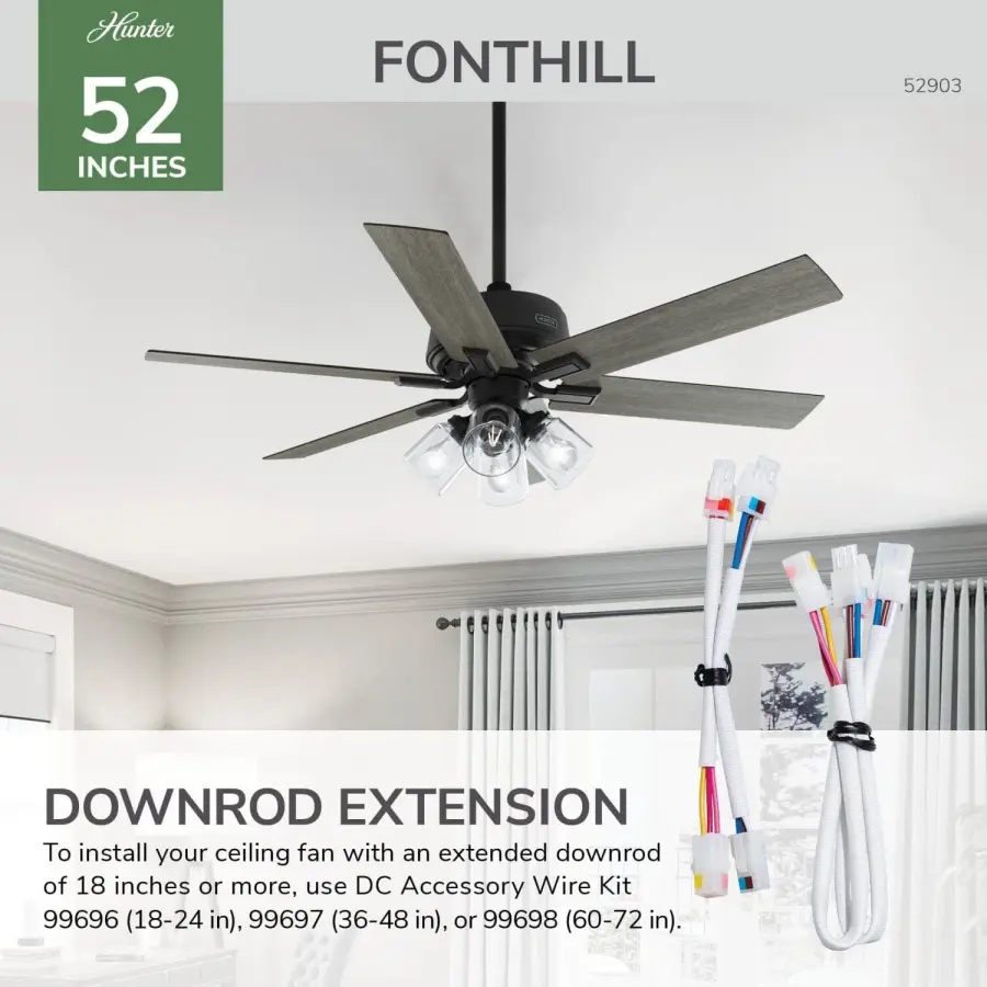 Fonthill Indoor HunterExpress with LED Light 52 inch with remote - Image 58