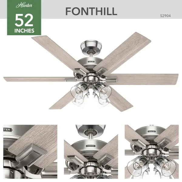Fonthill Indoor HunterExpress with LED Light 52 inch with remote - Image 7