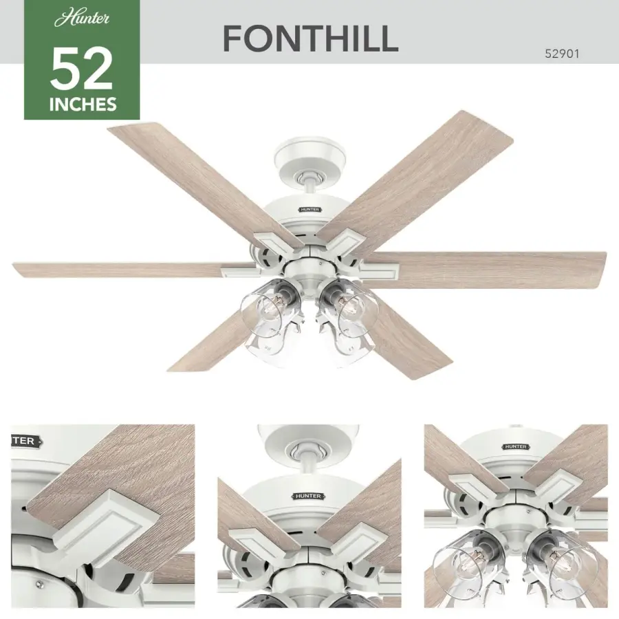 Fonthill Indoor HunterExpress with LED Light 52 inch with remote - Image 8