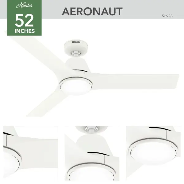Aeronaut Outdoor Smart Fan with LED Light 52 inch with Remote - Image 4