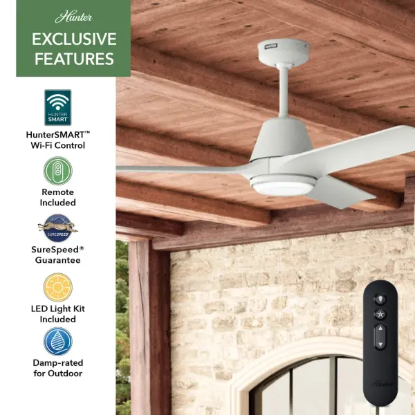 Aeronaut Outdoor Smart Fan with LED Light 52 inch with Remote - Image 37