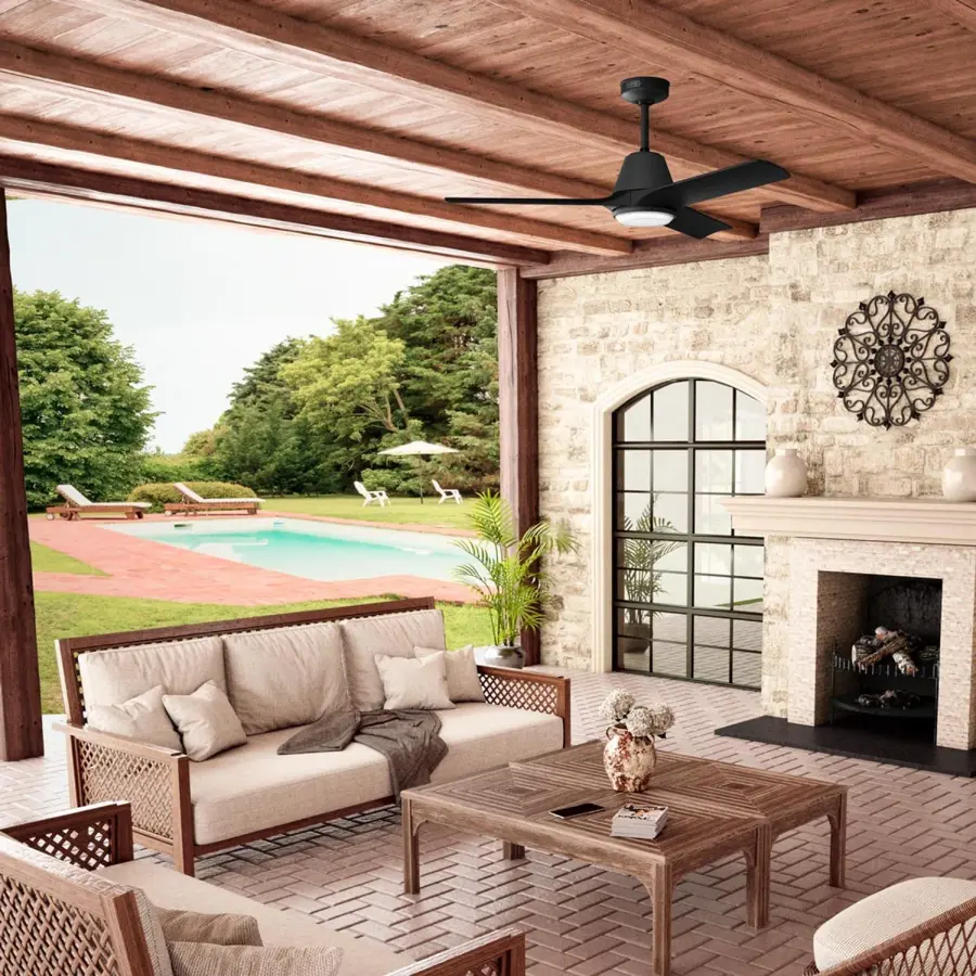 Aeronaut Outdoor Smart Fan with LED Light 52 inch with Remote - Image 5