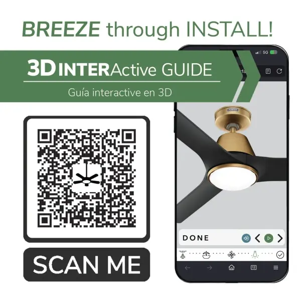 Aeronaut Outdoor Smart Fan with LED Light 52 inch with Remote - Image 67