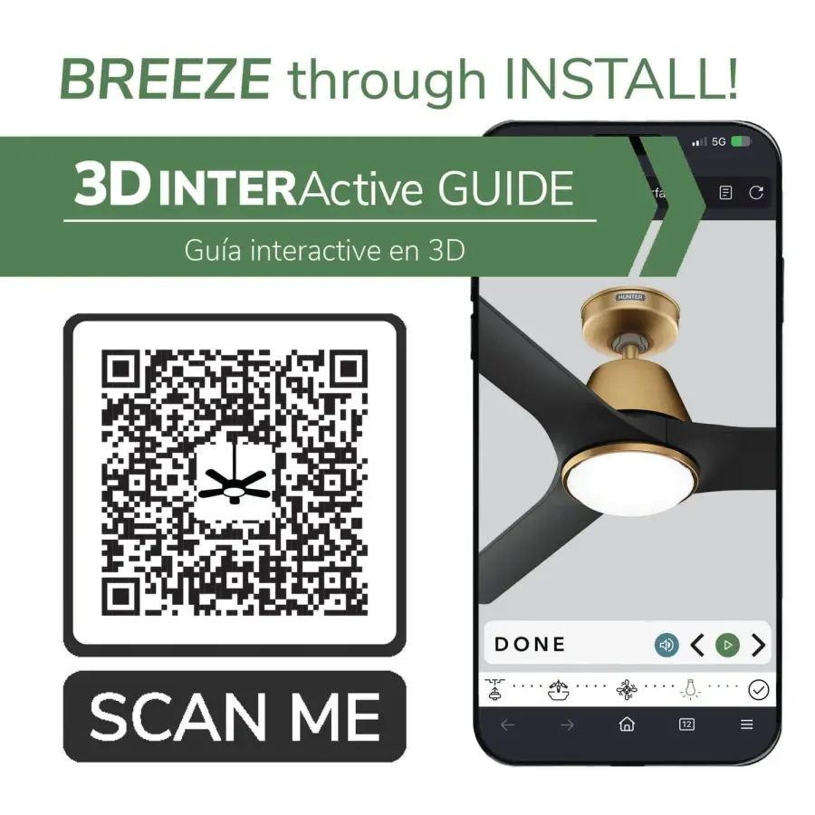 Aeronaut Outdoor Smart Fan with LED Light 52 inch with Remote - Image 67