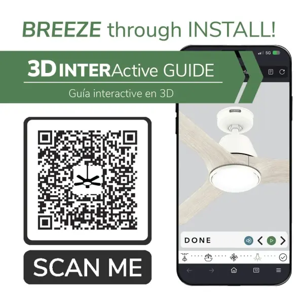 Aeronaut Outdoor Smart Fan with LED Light 52 inch with Remote - Image 68