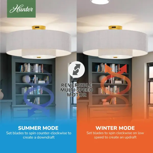 Brookside Jasmine Roth Indoor Fandelier with LED Light 30 inch with remote - Image 15