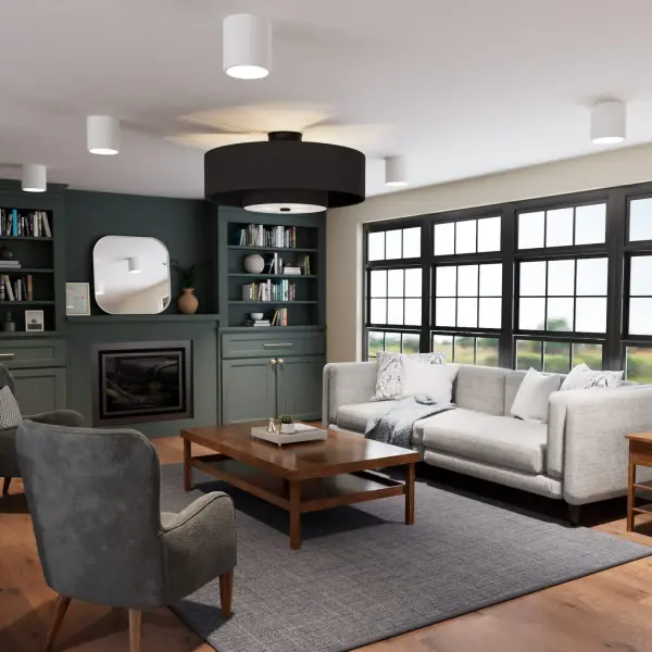 Brookside Jasmine Roth Indoor Fandelier with LED Light 30 inch with remote - Image 7