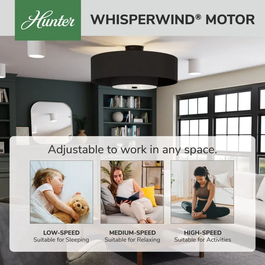 Brookside Jasmine Roth Indoor Fandelier with LED Light 30 inch with remote - Image 65