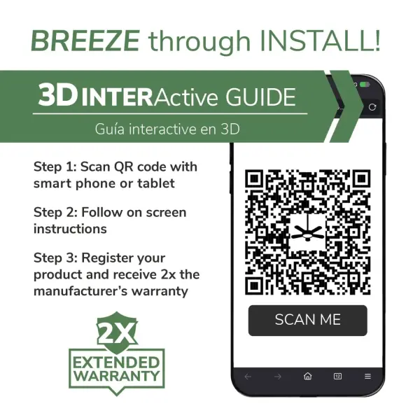 Astwood II Indoor with LED Light 52 inch with remote - Image 32