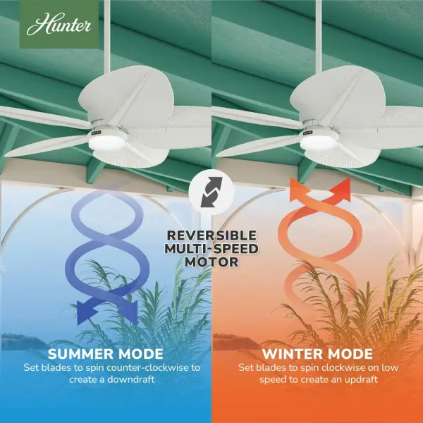 Tropic View Outdoor with LED Light 52 inch with Wall Control - Image 12