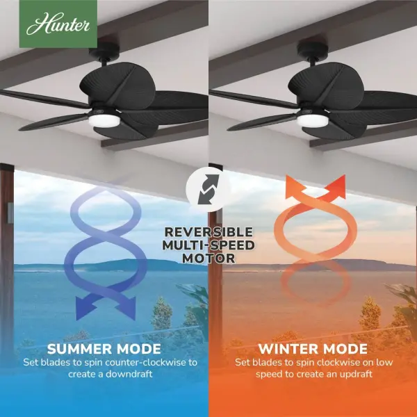 Tropic View Outdoor with LED Light 52 inch with Wall Control - Image 13