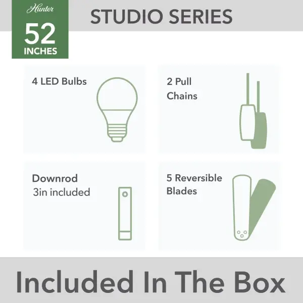 Studio Series with 4 Lights 52 inch - Image 15