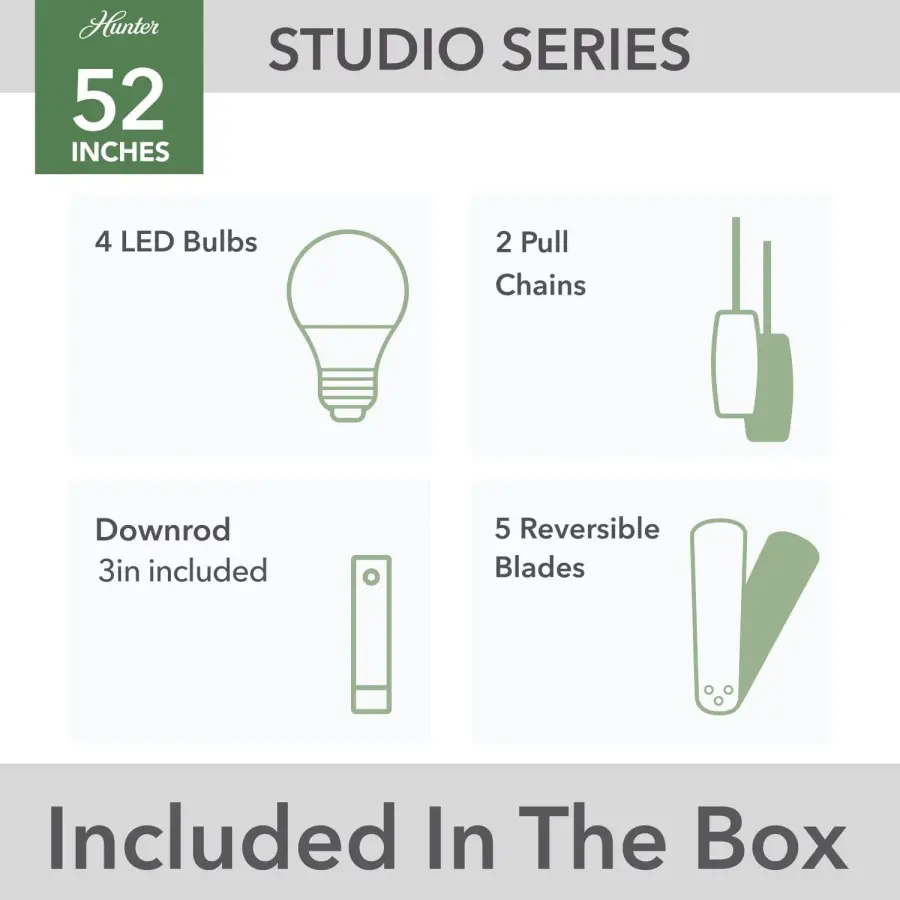 Studio Series with 4 Lights 52 inch - Image 15