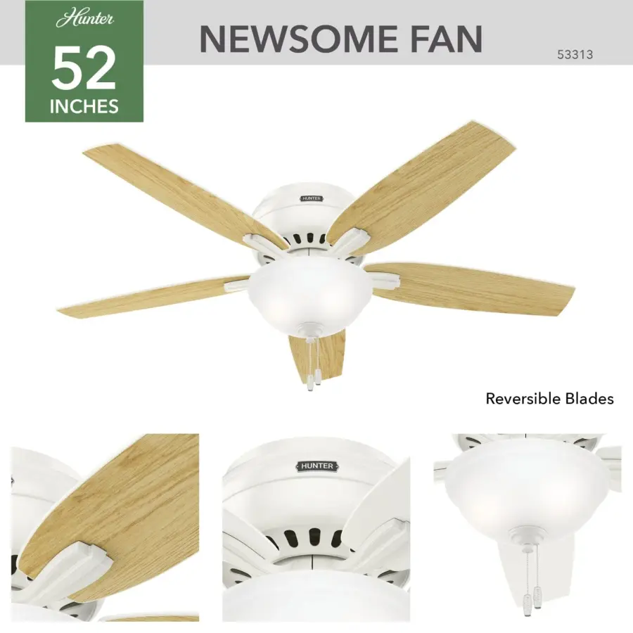 Newsome Low Profile with Light 52 inch - Image 12
