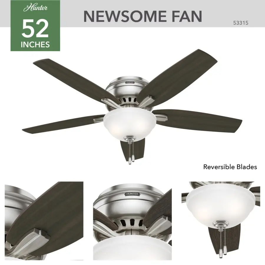 Newsome Low Profile with Light 52 inch - Image 9